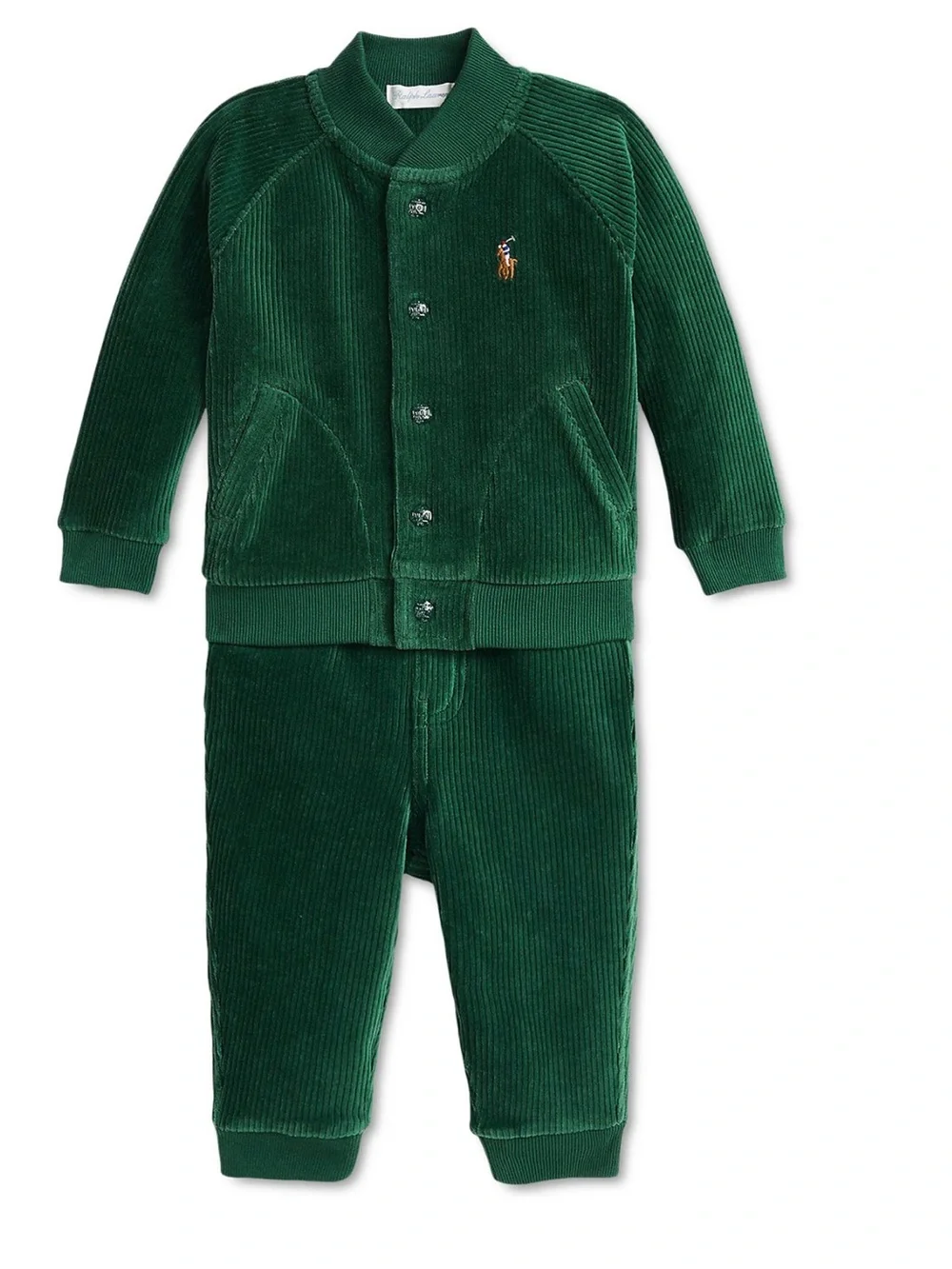 Polo by Ralph Lauren Green Corduroy Kids Matching Set